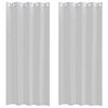 vidaXL Voile Gordijn 2 pcs Lichtgrijs 225 x 140 cm Polyester