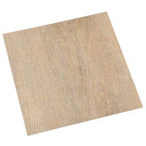 vidaXL Zelfklevende Vloerplanken Donkerbruin en Grijs 30,5 x 30,5 cm