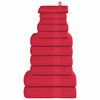 vidaXL 12-delige Handdoekenset FROGN 360 g/m&sup2; rood