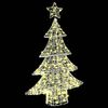 vidaXL Kerstboom met 100 LED Warmwit 120 cm Acryl