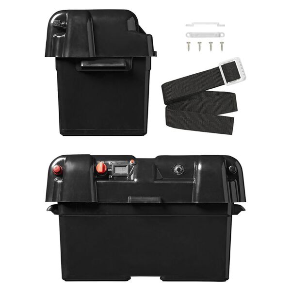 ProPlus Accudoos met USB en voltmeter 35x18x20 cm