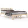 vidaXL Bedframe zonder matras massief hout 200x200 cm