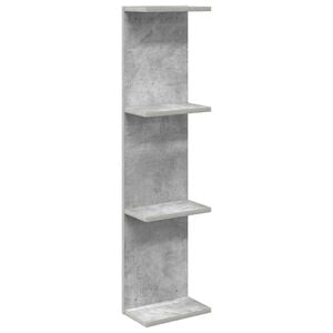 vidaXL Wandplank Betongrijs 25 x 15 x 100 cm Bewerkt hout