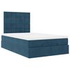 vidaXL Ottoman bed met matrassen en LED's 120x200cm fluweel