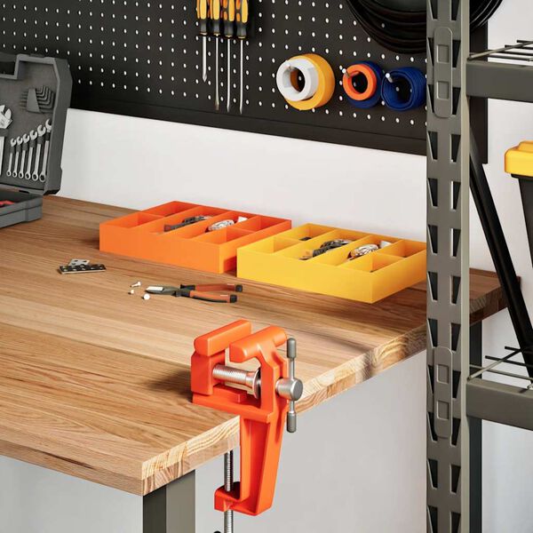 vidaXL Bureaublad rechthoekig 280x100x4cm massief eikenhout lichtbruin