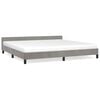 vidaXL Bedframe zonder matras 200x200 cm fluweel lichtgrijs