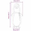 vidaXL Sneeuw Pingu&iuml;n Figuur met 600 LED Warmwit 78 x 178 cm Stof