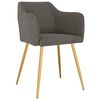 vidaXL Eetkamerstoelen 6 st fluweel donkergrijs