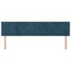 vidaXL Hoofdborden 200x5x78/88 cm fluweel donkerblauw