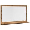 vidaXL Badkamerspiegelkast 60x11x37 cm bewerkt hout artisanaal eiken