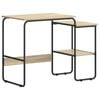 vidaXL Bureau met opbergruimte Sonoma Eiken 100 x 50 x 75 cm