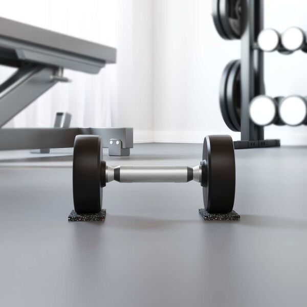 vidaXL Rubberen Roller Zwart Rubber