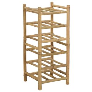vidaXL Wijnrek Naturel 32,5 x 29,5 x 72 cm Bamboe