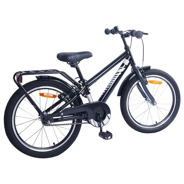 vidaXL Kinderfiets 20 Inch voor 6-11 jaar oud Zwart