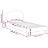 vidaXL Bedframe voor kinderen met hoofdbord Roze 90 x 200 cm