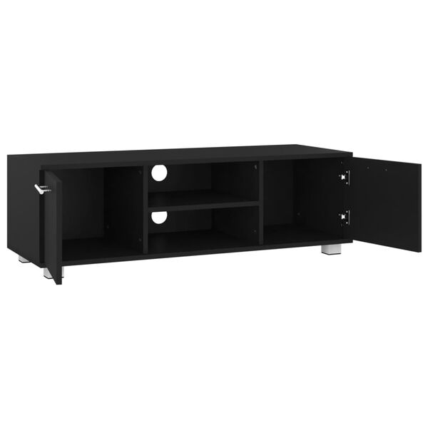 vidaXL Tv-meubel 110x40x35 cm bewerkt hout zwart
