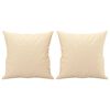 vidaXL Sierkussens 2 st 40x40 cm stof cr&egrave;mekleurig