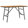 vidaXL Eettafel Bruin 110 x 55 x 61,5 cm Massief Acaciahout