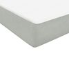 vidaXL Boxspring met matras fluweel lichtgrijs 140x210 cm