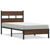 vidaXL Bedframe zonder matras bewerkt hout bruin eikenkleur 75x190 cm