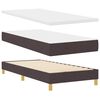 vidaXL Boxspringbed met matras Donkerbruin 90 x 190 cm Stof