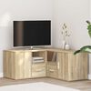 vidaXL Hoekkast 160x40x45 cm bewerkt hout sonoma eikenkleurig