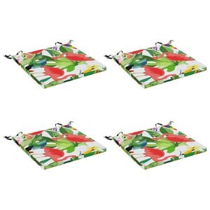 vidaXL Zitkussens SOEST 4 st 100% Polyester Meerkleurig 40 x 40 x 3 cm