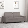 vidaXL Tweezitsbank 140 cm stof taupe