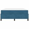 vidaXL Bedframe met matras Donkerblauw 140 x 190 cm Stof