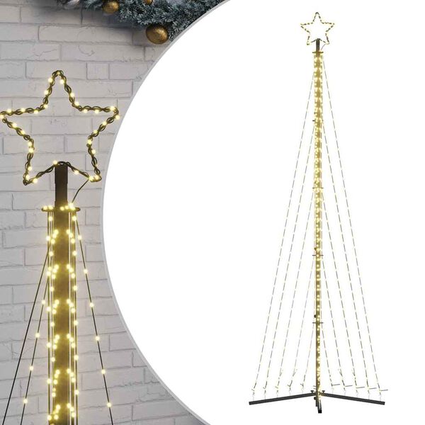 vidaXL LED-kerstboom 495 LEDs warm wit 300,5 cm