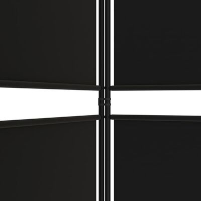 vidaXL Kamerscherm met 3 panelen 150x200 cm stof zwart