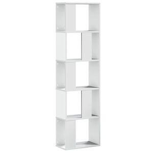 vidaXL Boekenkast 5-laags 45x23,5x162,5 cm bewerkt hout wit