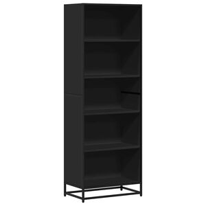 vidaXL Boekenkast 60x35x170,5 cm bewerkt hout zwart