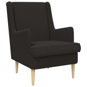 vidaXL Fauteuil Zwart Boucl&eacute;