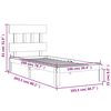 vidaXL Bedframe zonder matras massief grenenhout wit 140x200 cm