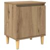 vidaXL Nachtkastje Artisan Eiken 40 x 30 x 50 cm Bewerkt hout