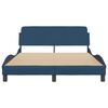 vidaXL Bedframe met hoofdeinde "Dover" 120x200 cm stof blauw