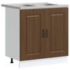 vidaXL Keukenkast Kalmar Bruin Eiken 80 x 46 x 81,5 cm Bewerkt hout