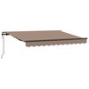 vidaXL Uitschuifbare luifel Taupe 3,5 x 2 m Stof