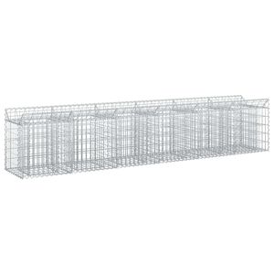 vidaXL Gabion Verhoogd Bed 2 st 300 x 50 x 60 cm Gegalvaniseerd staal