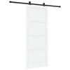 vidaXL Schuifdeur 86 x 211 cm Bewerkt hout Wit en zwart