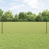 vidaXL Hek met Paal Grijs 0,6 x 25 m Staal en PVC