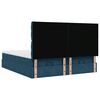 vidaXL Ottoman bed met matrassen 160x200cm fluweel donkerblauw