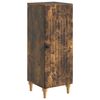 vidaXL Dressoir Gerookt eiken 33 x 34,5 x 90 cm Bewerkt hout