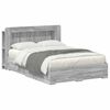 vidaXL Bedframe met opslag Grijs Sonoma 140 x 200 cm Bewerkt hout