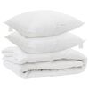 vidaXL All-season dekbed met kussen 3 st Wit Microvezel