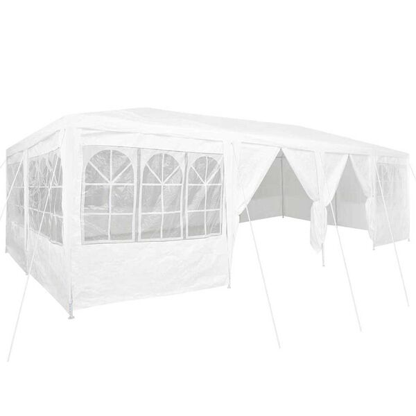 vidaXL Partytent Wit 800 x 400 x 266 cm Polyester en staal