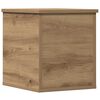 vidaXL Opslagdoos Artisan Eiken 30 x 35 x 35 cm Bewerkt hout