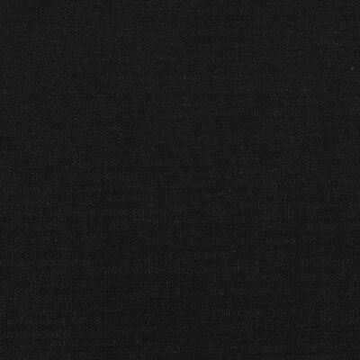 vidaXL Hoofdbord met randen 83x23x118/128 cm stof zwart