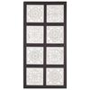 vidaXL Wandpaneel handgesneden 40x80x1,5 cm MDF zwart en wit